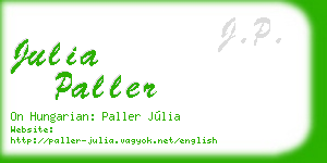 julia paller business card