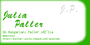 julia paller business card